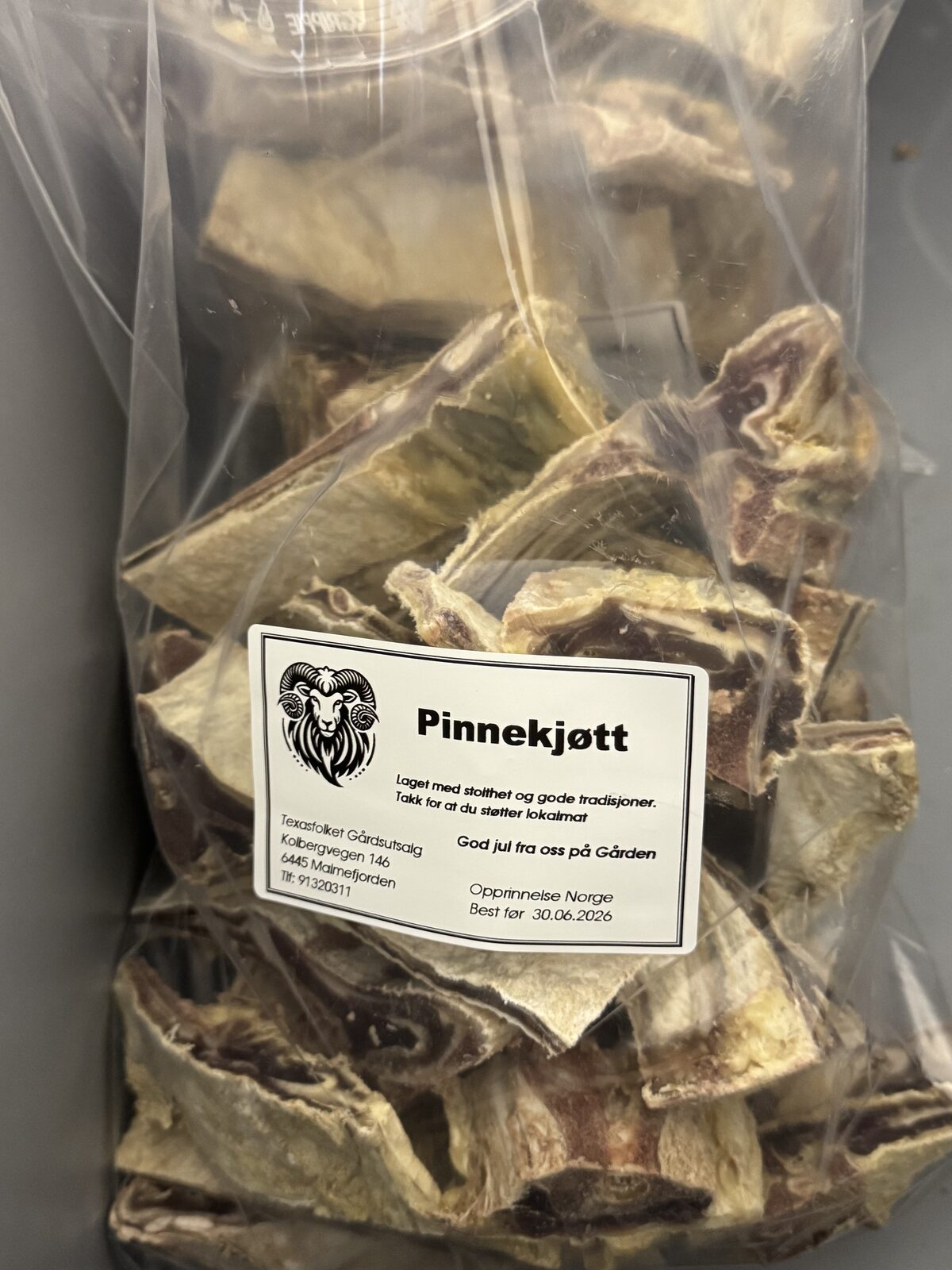 Pinnekjøtt av villsau